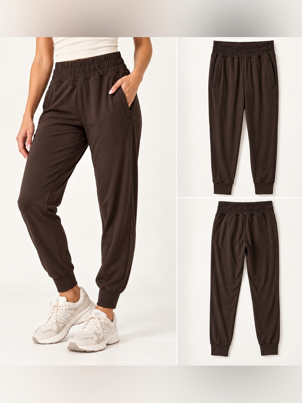 Yogalicious Lux District Jogger Chocolate Torte Brown Size L Buttery Soft